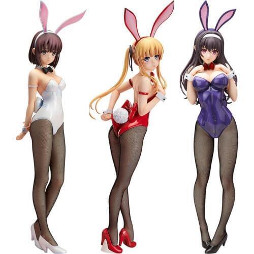 Freeing Saekano How to Raise a Boring Girlfriend Eriri Kasumigaoka Megumi Bunny Girl PVC Action Figure Anime Figure Toys Doll