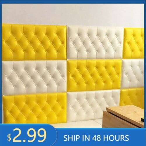 Headboard Anti-Collision D Background Wall Stickers Soft Package ChildrenS Room Tatami Wall Stickers Thick Foam Wall Stickers