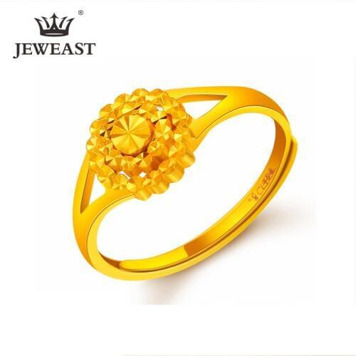YSF 24K Pure Gold Ring Real AU 999 Solid Gold Rings Upscale Multi Layered Circle Trendy Classic Fine Jewelry Hot Sell New 2020