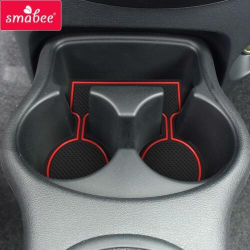 Gate slot pad For NISSAN march 2010-2015 Accessories,3D Rubber Car Mat 10pcs red/blue/white