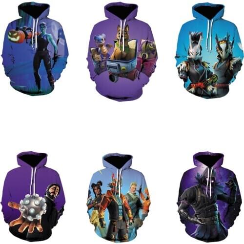Fortress Night Loose Hoodie Fortnites Sweatshirts Game 3D Digital Print Sweat Lounge Wear Mens Hoodies Fortnights Christmas Gift