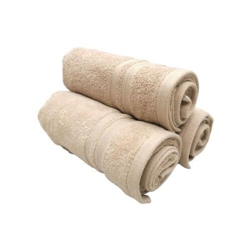 Maisonette Msn Solid 3'lü Hand Towel Naugat 45x85 cm towel high quality towel hand face foot drying