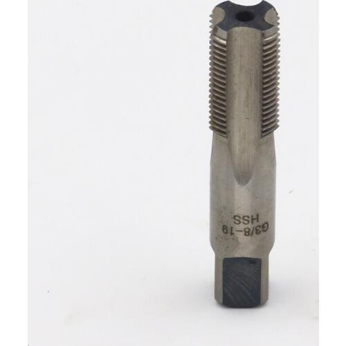 New Pipe Thread Taps High-speed steel Wire tapping Throat teeth Taps G3/8-19