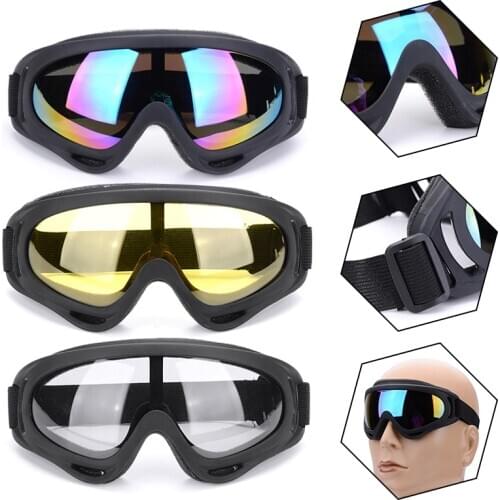 Outdoor Skiing Snowboarding Goggles Skiing Cycling Eyewear Anti-wind Snow Glasses UV400 Protection Double Lens 4Colors