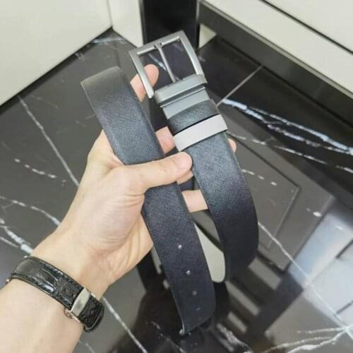 New Cow Genuine Leather High Quality Luxury Design Strap Male Belts Vintage Buckle Casual All-match Adjustable Fashion Waistban