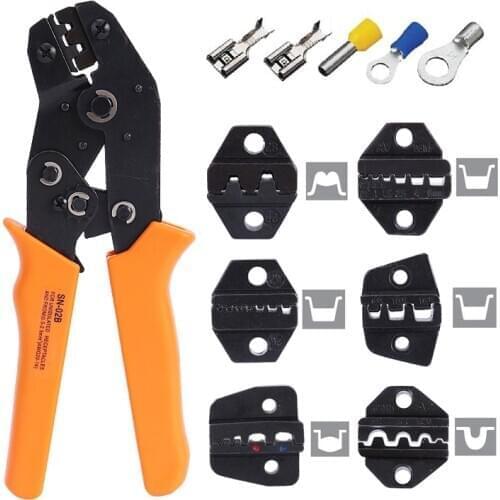 Crimper Non Insulated Insulated Terminal And Connectors Crimping Pliers Cable Cutter Wire Stripper Hand Tools For An Electrician