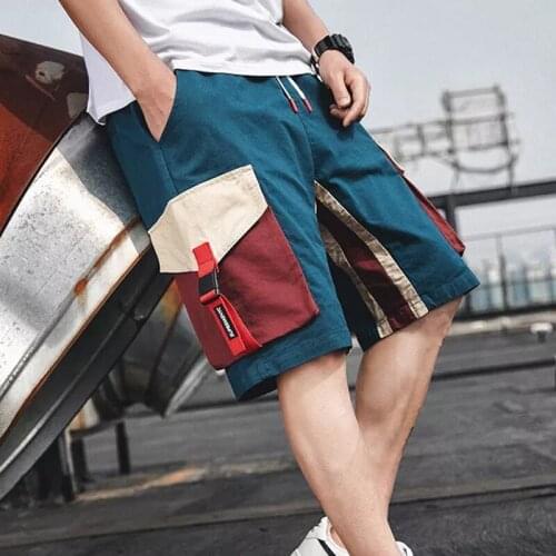 Summer Shorts Mens Casual Sports Cargo Middle Pants Fashion Solid Color Loose Thin Multi Pocket Sweatpants Plus Size 4XL