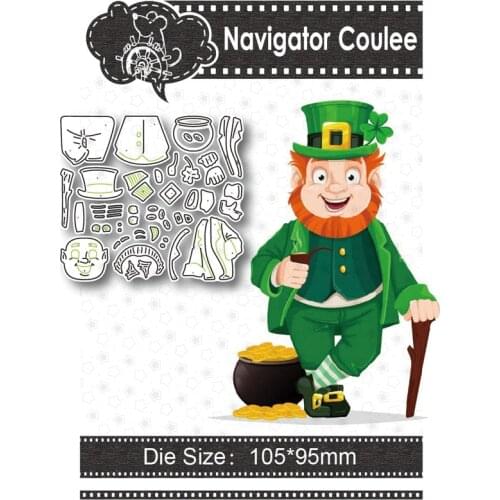 Parker Clover Metal Cutting Die and Stamp Scrapbook Decoration DIY Crafts Layered Drawing Photo Album Embossed Card Idea