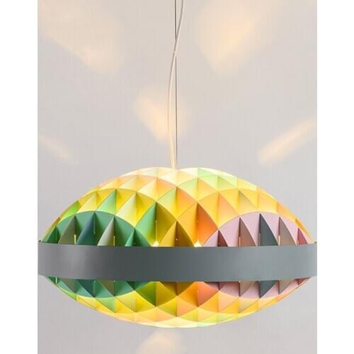 Nordic Italian designer colorful metal hollow Pendant Lights stylish decorative hanging lamps industrial led indoor lamp LB32616