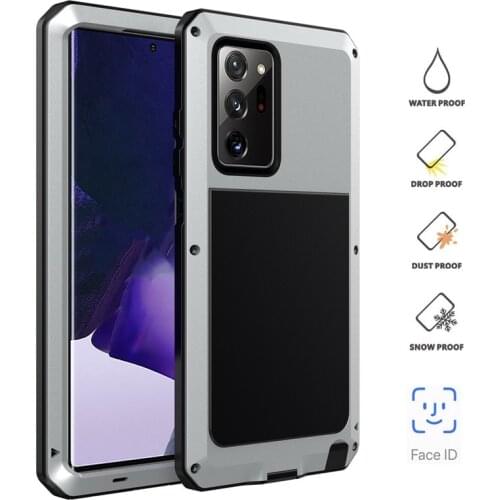 Heavy Duty Protection Doom Armor Metal Aluminum Phone Case For Samsung Note 20 Ultra S20 Plus For Huawei P30 Pro Shockproof Case