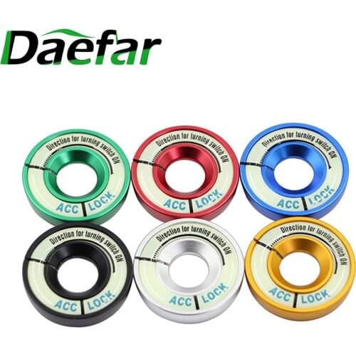 Luminous Car Ignition Key Lock Keyhole Decoration Ring for Volkswagen Vw Golf 6 MK6 Golf 7 MK7 VII Acc