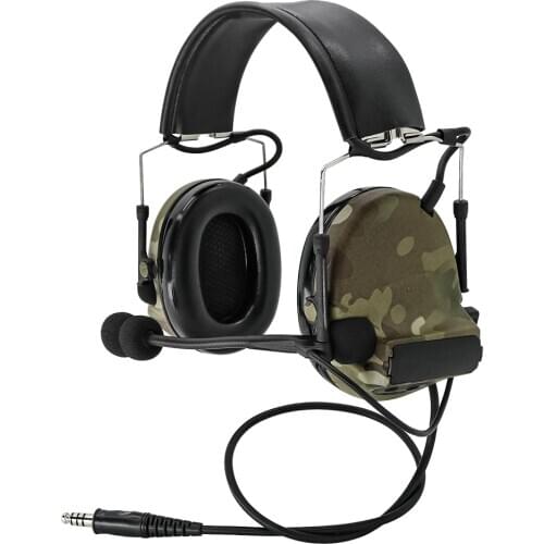 Tactical protective earmuffs hunting headset MC camouflage comtac ii noise-cancelling pickup radio headset