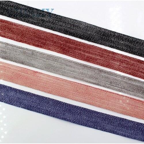 YJHSMY I-181103-75,5yards/lot,25mm linen shiny ribbon DIY handmade bow headdress gift wrap birthday wedding decoration