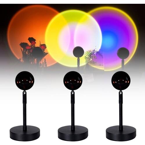 Sunset Sun Floor Light USB Button Celebrity Live Background Wall Decoration Home Modern Stand Dreamlike Visual Atmosphere Lamp