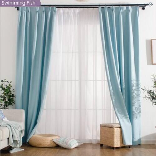 Faux Meteor Linen Blackout Curtain Home Deco Living room Curtains Drape for Bedroom Cortina Window Treatment Blind Customized