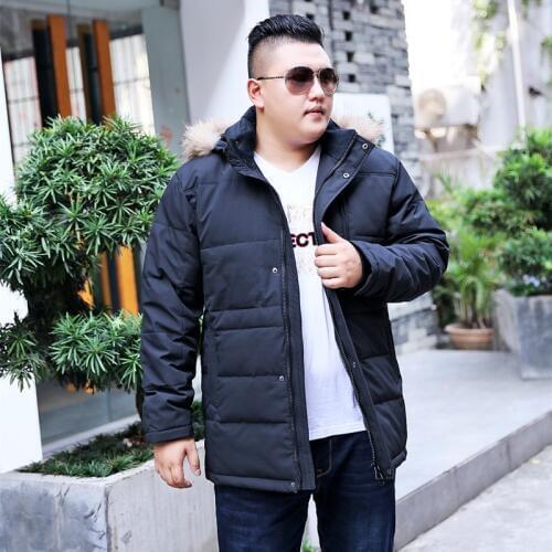 2019 Winter New Hooded Park With Fur Collar Cotton coat Extra Large Collar Collar Thick Warm coat Color Green / Black / Wine red