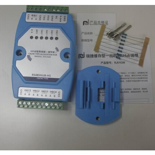 Zone Cache Type 485 Concentrator RS485hub Optoelectronic Isolation 1 Out 4 in with 232 Serial Port Converter Distributor