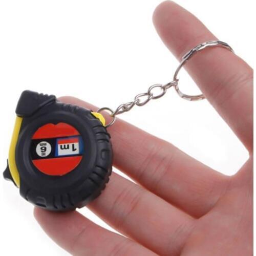 1m Retractable Portable Measuring Tape Measure Length Ruler Tool with Key Chain