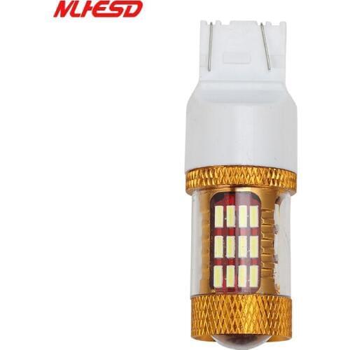 2pcs T20 W21W 7443 7440 60smd 4014 car led Reserve fog light auto brake lamp backup bulb turn signal source light 8000k 3000k