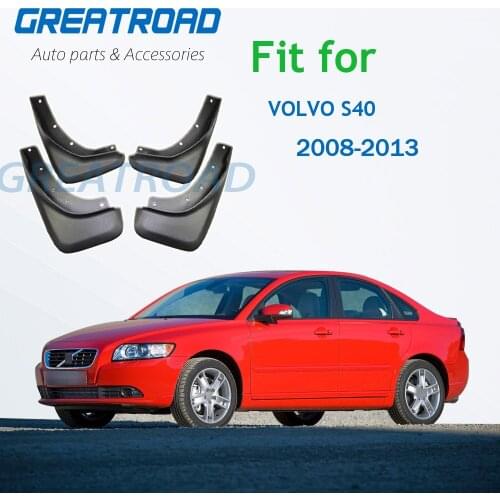 4pcs Auto Mudflaps Fit For VOLVO S40 2008 2009 2010 - 2015 Mudguards Mud flap Splash guards fender flare Mudguard accesories