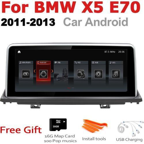 Car Android Radio GPS Multimedia player For BMW X5 E70 2011~2013 CIC stereo HD Screen Navigation Navi Media