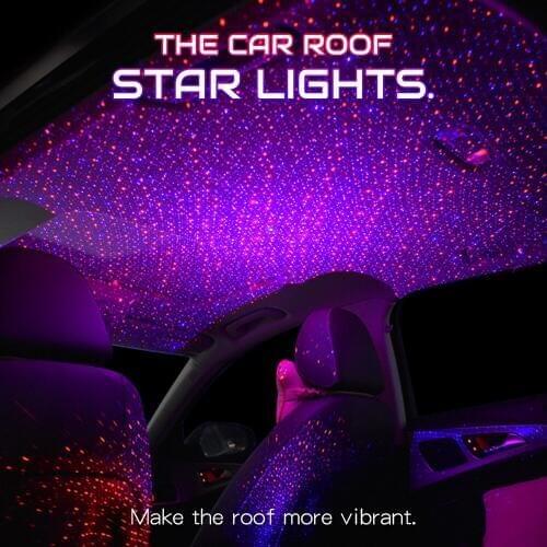 Car atmosphere lamp interior ambient star light car atmosphere light LED Car Roof Star Night Lights Projector for bmw e90 e46
