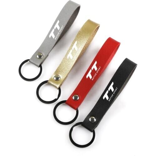PU leather Car Styling Keychain Ring Clothes Phone Chain For Audi TT 8n 8j 8s mk1 mk2 mk3 A1 A3 A4 A5 Emblem badge accessories