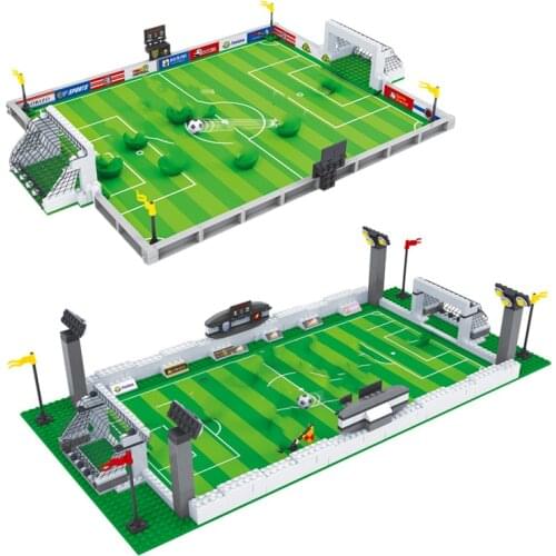 FIFA World Cup Sports Football Match Building Blocks Footbale Field With Figures Educational Toys for Children Boys Xmas Gifts