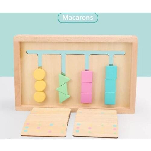 Hot New Baby Montessori Educational Wooden Toys for Children Color and Shape Matching Game Logical Thinking Trainin Learning Toy