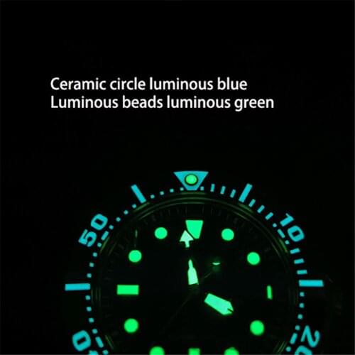 Luminous Ceramic Chronograph Ring for SNE435/439/439/441 SSC741 Series Watch Modification Accessories