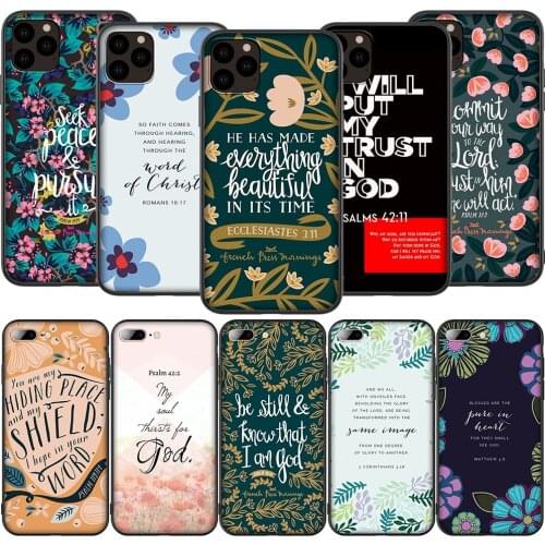 Lavaza K109 Psalm 42 1 Silicone Soft Case for iPhone 12 Mini 11 Pro XS Max XR X 8 7 6 6S Plus 5 5S SE 2020