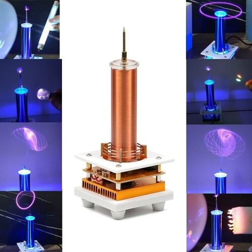 Music Tesla Coil Arc Plasma Loudspeaker Wireless Transmission Experiment Desktop Toy Model YS15