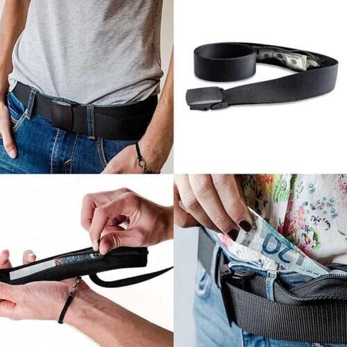 Belt new outdoor concealed outdoor sports pockets men women and belt casual function personal anti-theft waterproof Z3R7