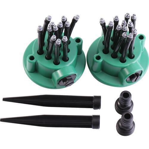 2Pcs Garden Plants Vegetable Adjustable Watering Sprinkler Multi-Use Lawn Irrigation System Automatic Watering Micro Drip Set