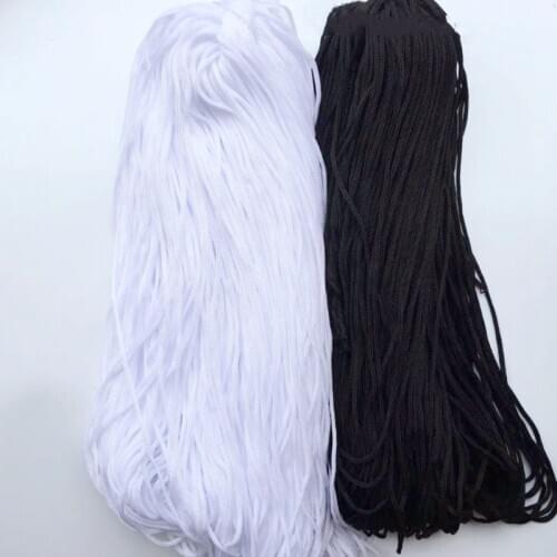 4mm Rope black white Polypropylene silk PP yarn Cords for Home Textile Craft DIY Handmade Decorative Accessories Cord