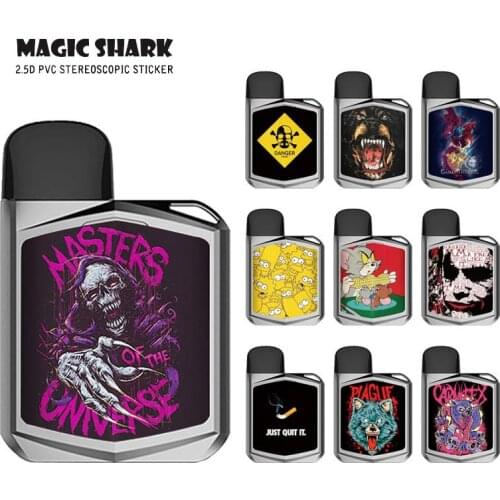 Magic Shark Fashion Stylish Zombie Bear Case Cover Sticker Film for Uwell Caliburn Koko Prime Tape Skin for Caliburn Koko Prime