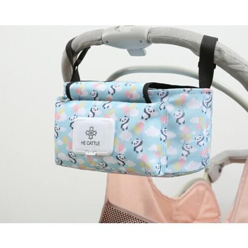 Baby Stroller Organizer Bag Mummy Diaper Bag Hook Baby Carriage Waterproof Large Capacity Stroller Accessories Travel Nappy Bag