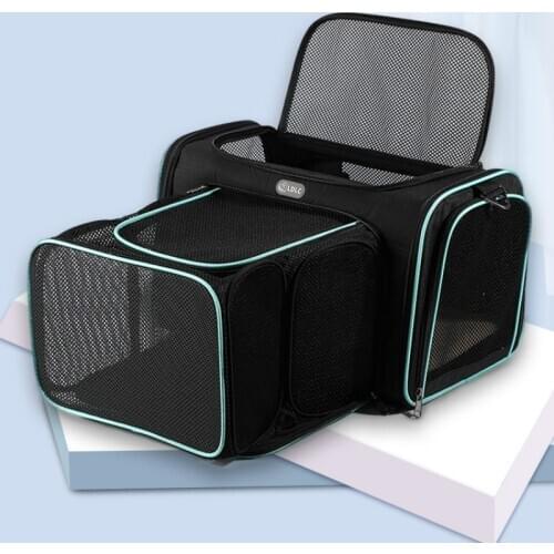 Pet Carrier Bag Dog Cat Outdoor Carrier Extendable Cat Backpack Carrier Breathable Pet Travel Bags For Puppy Kitten Pet Supplies