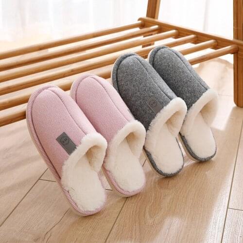 Ladies Fall/winter Indoor Cotton Mop Household Non-slip Warm Floor Slippers Wool Mop