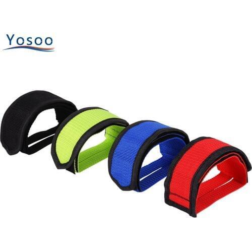 1pc Nylon Bicycle Pedal Straps Toe Clip Strap Belt Adhesivel Bicycle Pedal Tape Fixed Gear Bike Cycling Fixie Cover 4 Colors