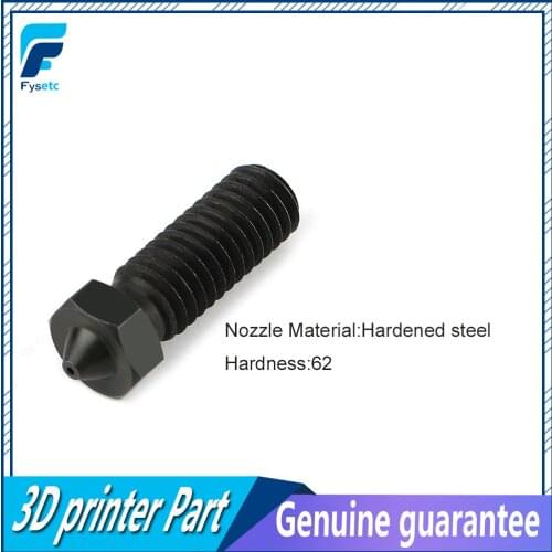 10pcs Volcano Hardened Steel Nozzles For High Temperature 3D Printing PEI PEEK Carbon Fiber Filament For E3D Volcano Hotend