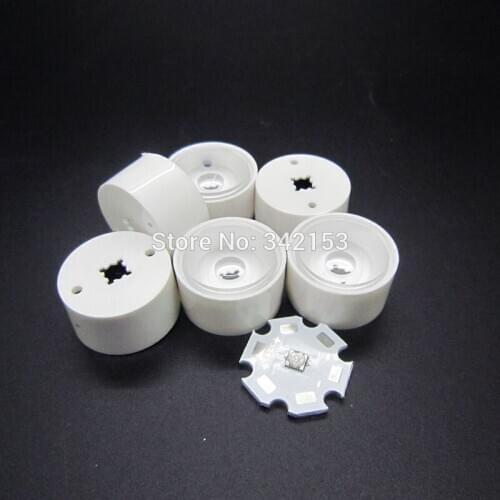 19.7MM PMMA White Led Lens 15 90 Degrees For CREE XPE XPG XPL 3535/3030 Portable Lighting Accessories