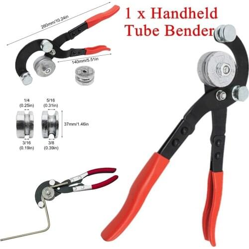 3/16, 1/4, 5/16, 3/8 pipe bender handheld hose, copper pipe, aluminum pipe, soft iron steel pipe bending machine tool