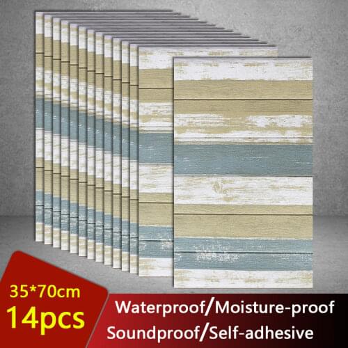 3D Foam Wall Stickers Self-Adhesive Ceiling Stickers Self-Loading Roof Kids Room Office Decoration Foam Soft Package Wallpaper