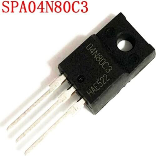 5pcs SPA04N80C3 TO-220F SPA04N80 TO220 SPA04N80 P4NK80ZFP 4N80 TO220F SSS4N80