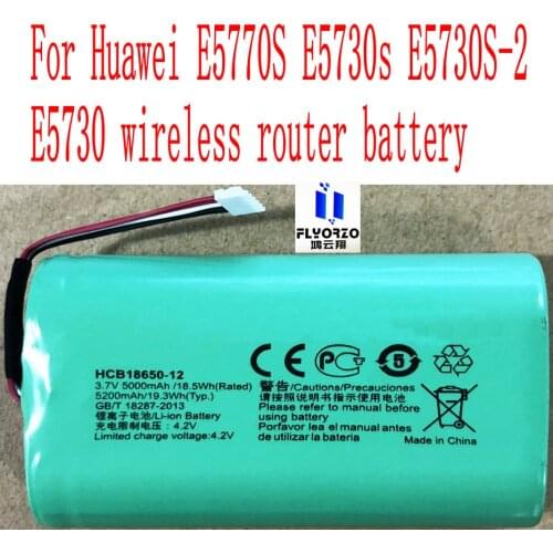 New High Quality 5200mAh HCB18650-12 Battery For Huawei E5770S E5730s E5730S-2 E5730 wireless router battery