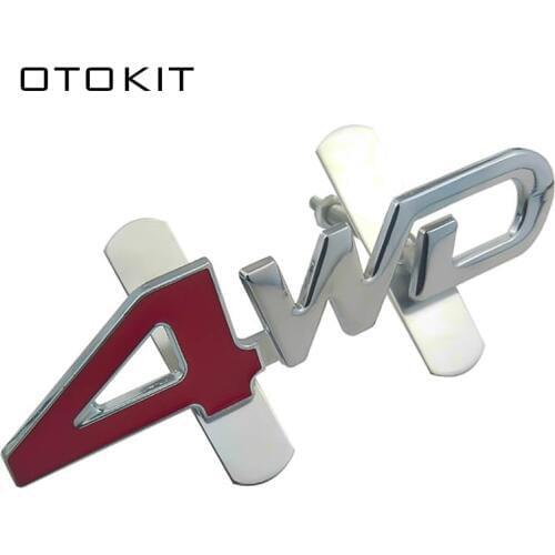 Car Styling 4WD Front Grille Emblem Auto Car Sticker Badge Decal for Jeep Wrangler Land Rover Dodge Ram KIA Chevy Subaru