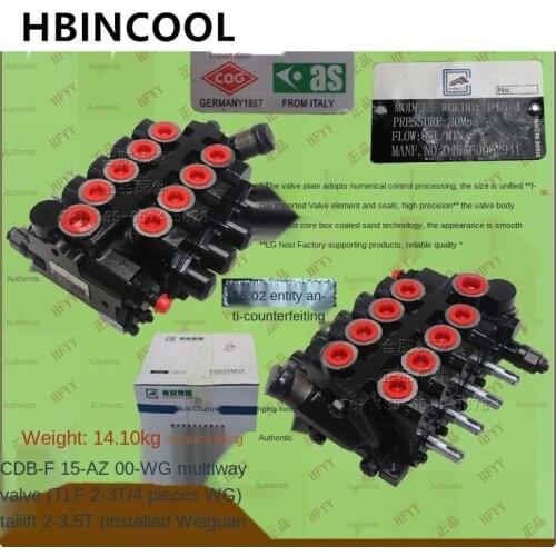 For Forklift accessories Forklift accessories Multi-way steering valve 4 pcs CDB2-F15-AZ00-WG for Tailift 2-3.5T (Proview)