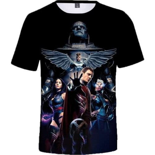 Streetwear X-Men Fashion Mens T-shirts 3D Printed Short Sleeve Casual tee shirts Children summer Graphics Tops