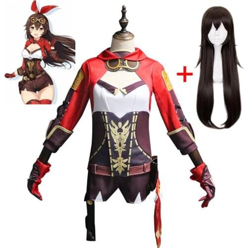 Genshin Impact Amber Full Cosplay Performance Costume Halloween Womens Funny Costume Including Glasses Headwear Gloves Socks